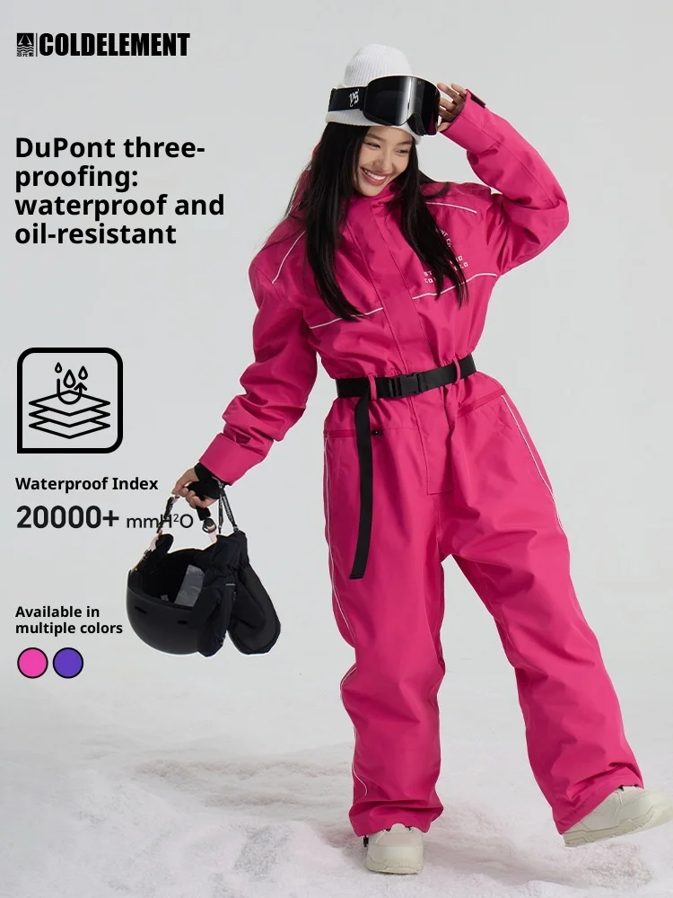 Unisex Men'S And Women'S Ski One-Piece Suits, Ski Jackets New One-Piece Suits For Warm Outdoor Ski Resort Wear Jackets