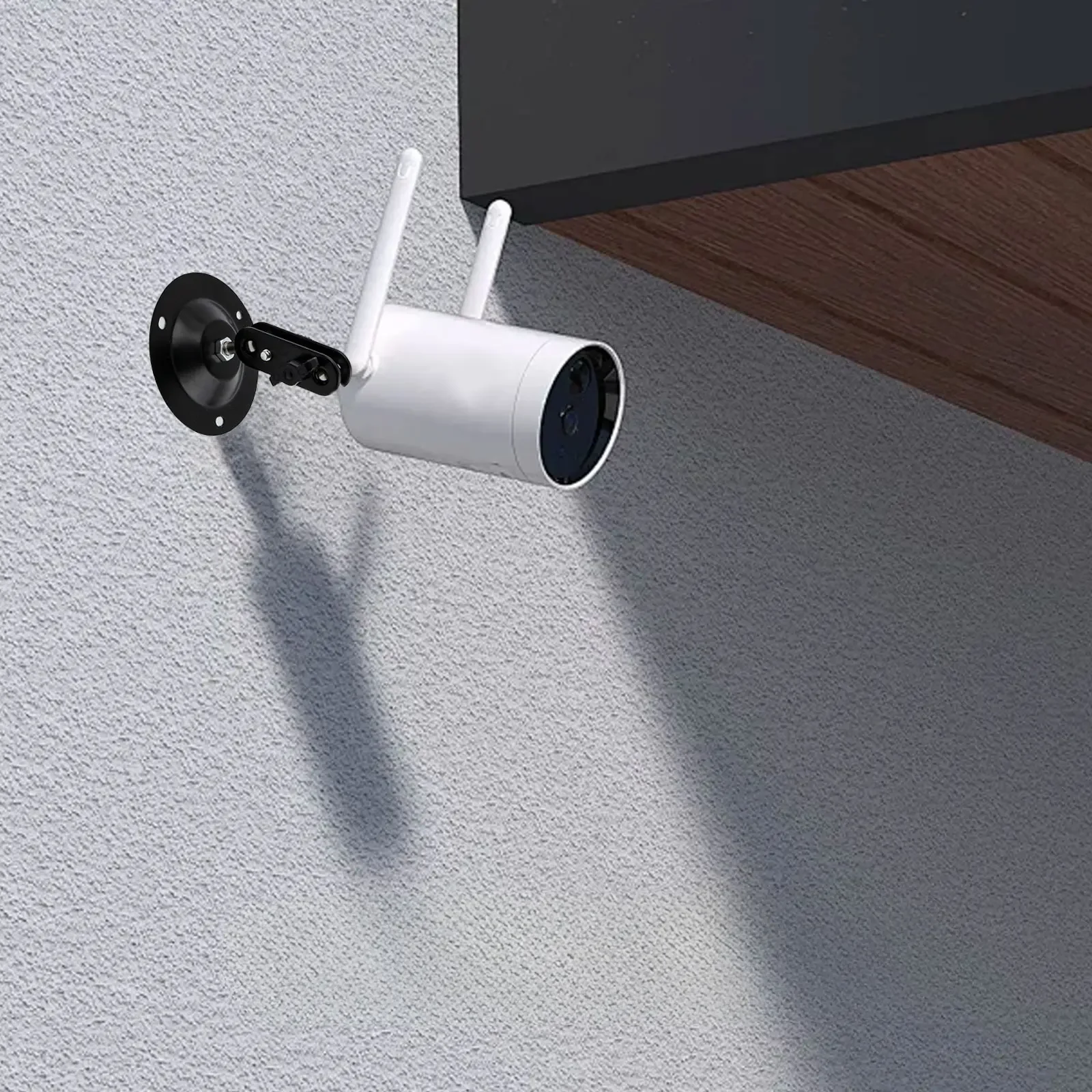 Black Adjustable Mount Camera Holder Pack 360 Degree Rotational Flexibility Flexible Installation Options For Indoor Cameras