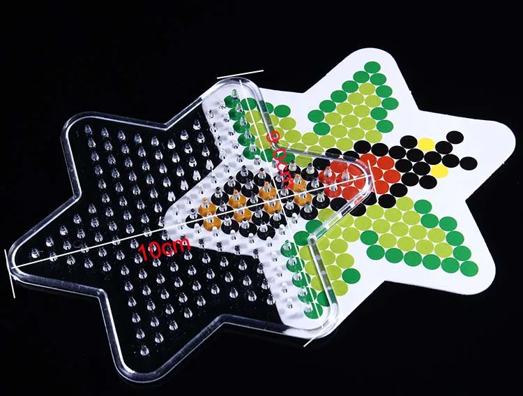 12 Pieces 5mm Hama Beads Template Perler DIY Hand Making Toy Pegboards Children Perler Pixel Art Kid Education Puzzle Gift Craft