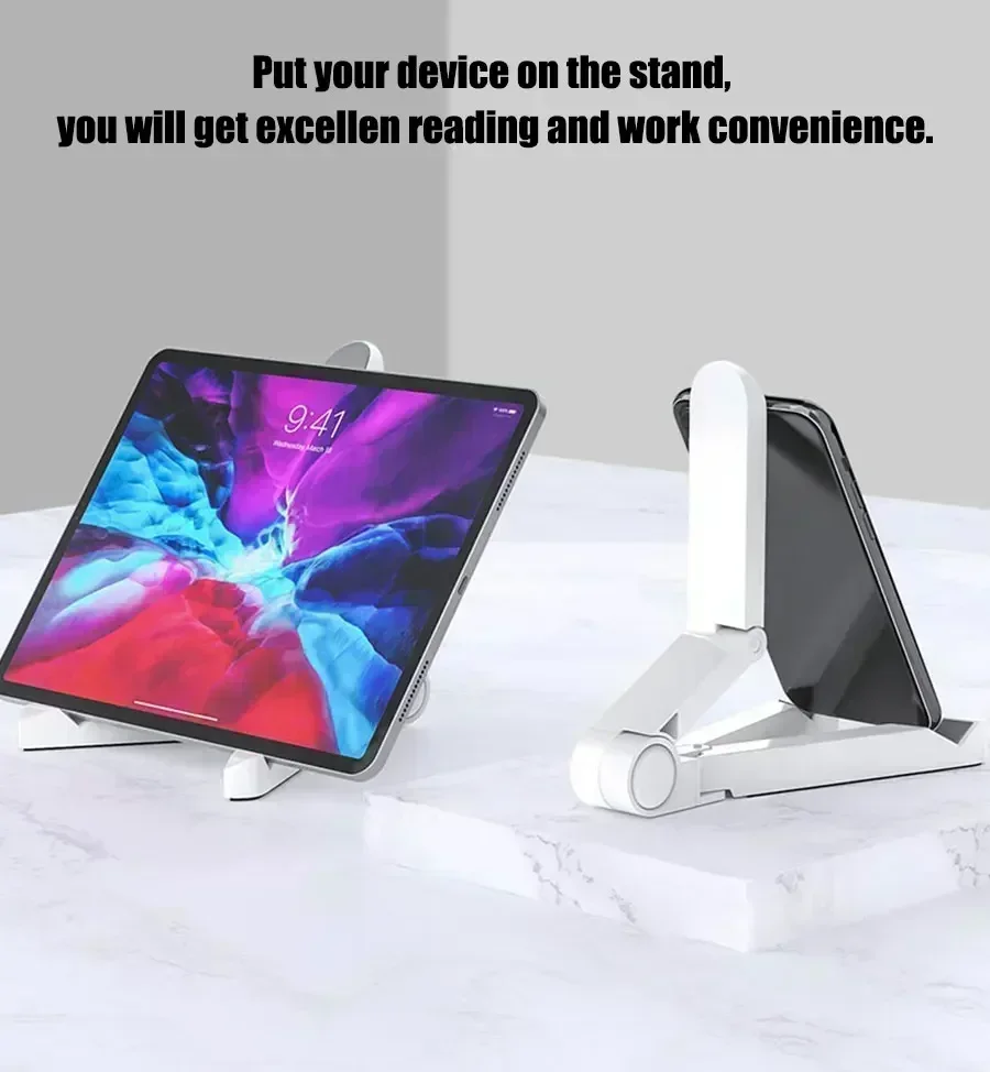 Foldable Universal Tablet Stand Adjustable Angle Holder for iPad Samsung Xiaomi Huawei