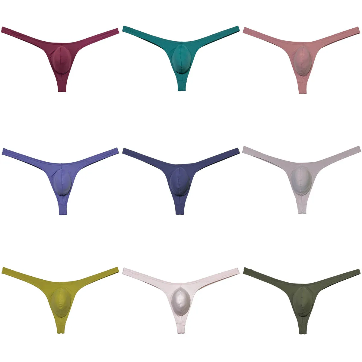 Sexy Men's Enhance Pouch Thong Soft Elastic G-String Bikini Sissy Panties Micro String Breathable Underwear Ultrathin Underpants