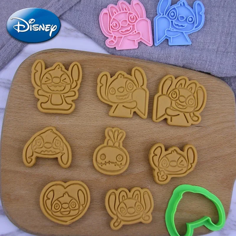 Disney Stitch Cookie Cutter Dumbo Anime Figures Biscuit Mould Bakery Mold Press Stamp Embosser Sugar Kitchen DIY Reusable Model