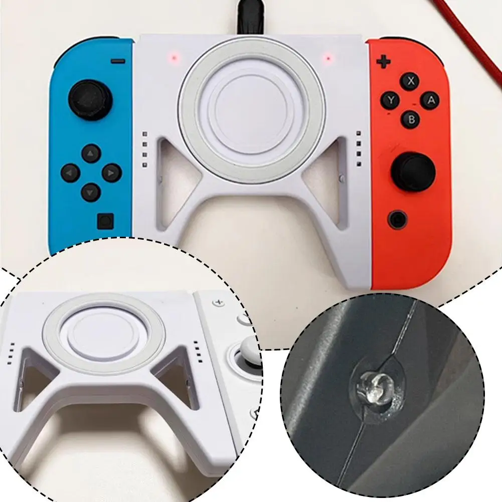 Joy Con Hand Grip Connector for Nintendo Switch Joy-Con Charging Grip for Nintendo Switch & OLED Model Play While Charging W2Z0