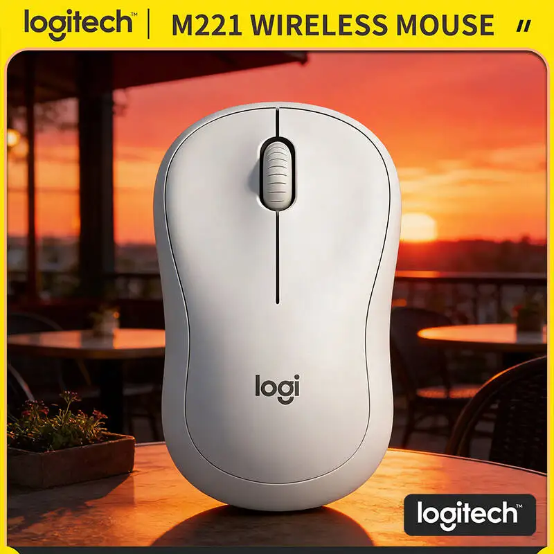 

Бесшумная оптическая мышь Logitech M221 — стабильный сигнал 2,4 ГГц, портативный дизайн, технология шумоподавления, подходит для ноутбуков и настольных ПК