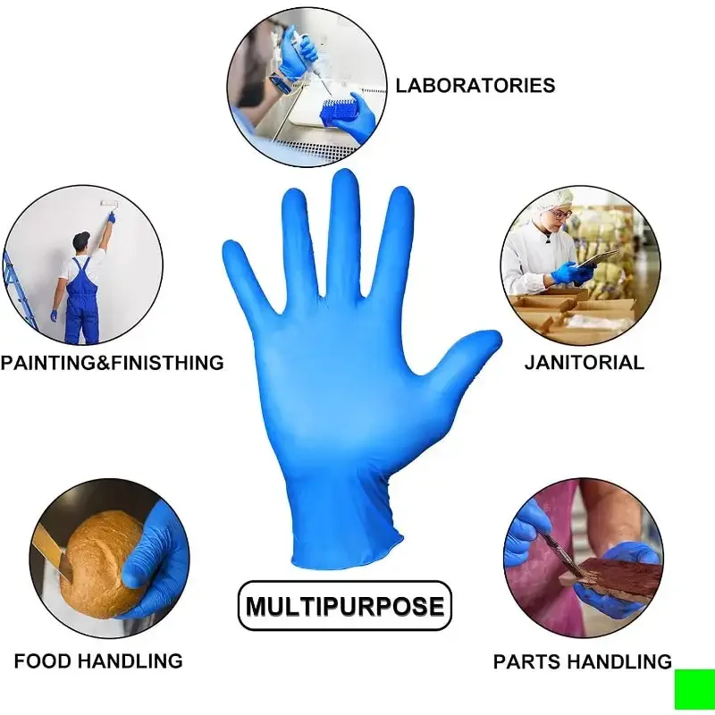 Nitrile Exam Gloves Disposable Gloves，Powder Free, Cleaning Service Gloves, Latex Free