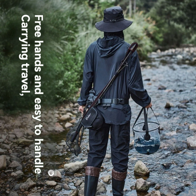 الصيد رود واقية غمد حالة يطير الصيد قضبان غطاء القطب حقيبة حامل حزام الأشرطة التفاف أدوات المحمولة الملحقات