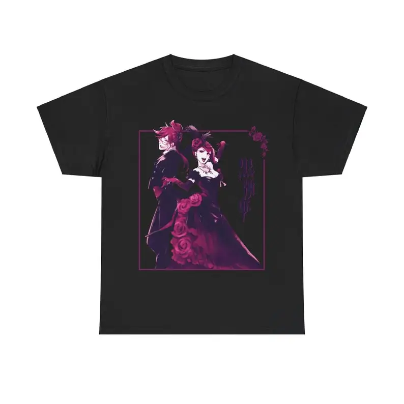 Black Butler Grelle Sutcliff Toboso Yana Japanese Anime Aesthetic Vintage Grunge Unisex Heavy Cotton Tee