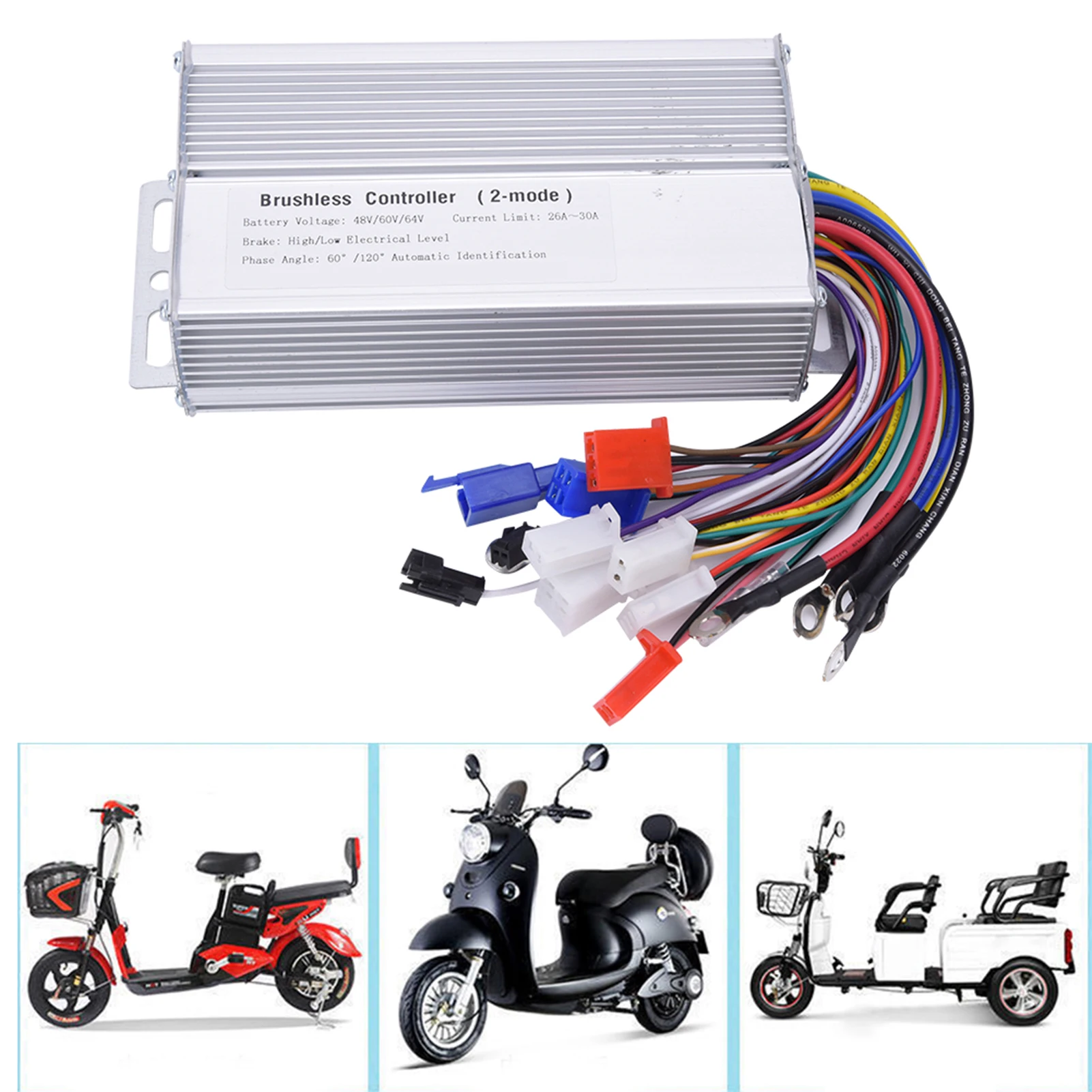 

New 48V 60V 64V 1000W‑1500W Electric Brushless Speed Motor Controller for Electric Scooter Electric Brushless Controller