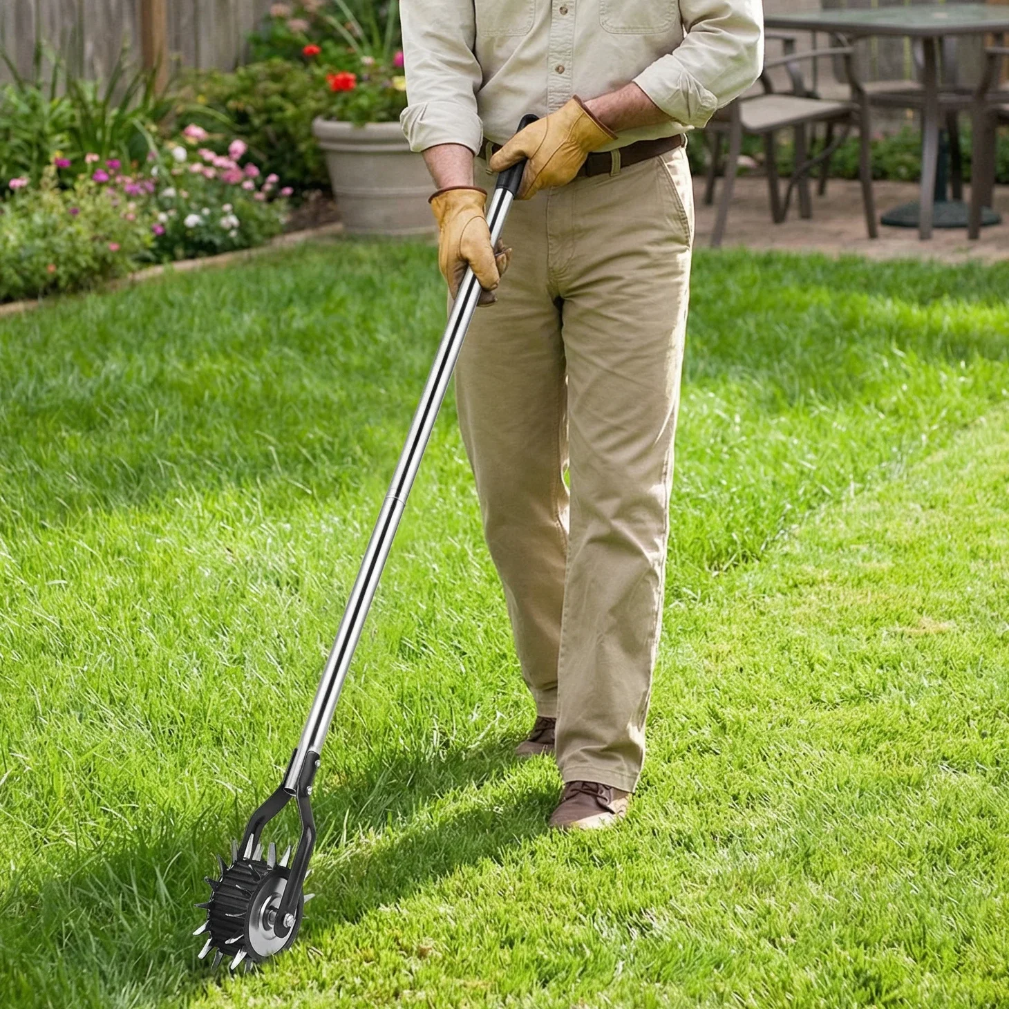 manual-lawn-edger-single-wheel-manganese-steel-and-stainless-steel-lawn-edging-roller-rust-resistant-serrated-blade-for-garden