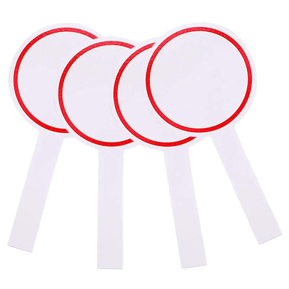4 Pcs Scoreboard Dry Erase Auction Paddles Sublimation Answer Red Handheld Student