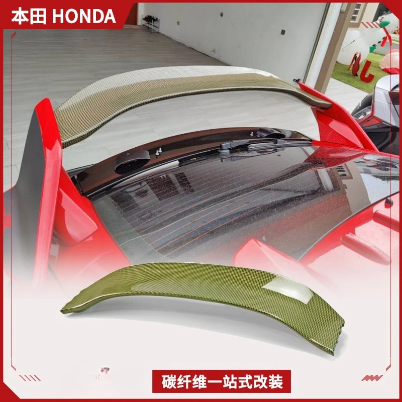 

Suitable For Honda FK8 Civic Type R Carbon Fiber Modified Varis Tail Medium Plate, Rear Spoiler Fixed Wind Wing