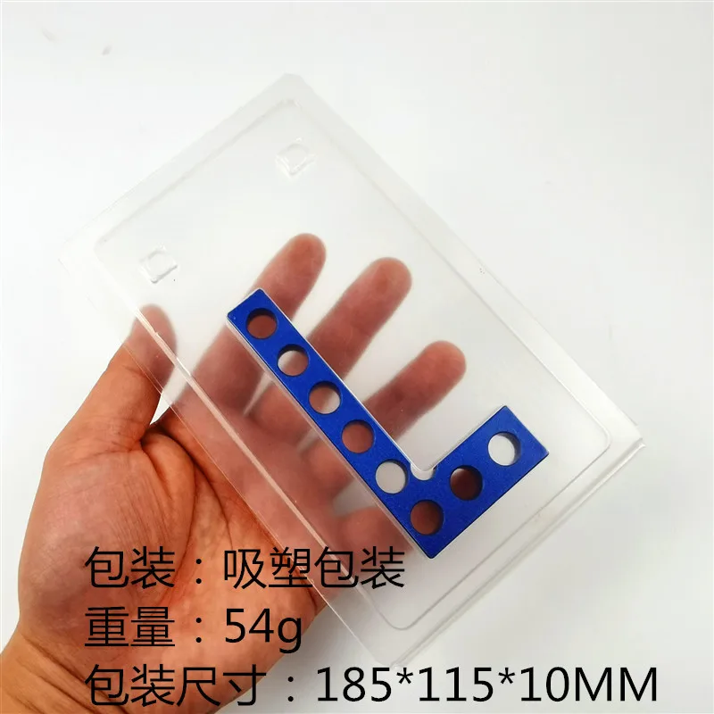 Aluminum Alloy Square Ruler Metric and Inch Height Gauge 90 Degrees L-Square Woodworking Measuring Implement Angle Line Ruler