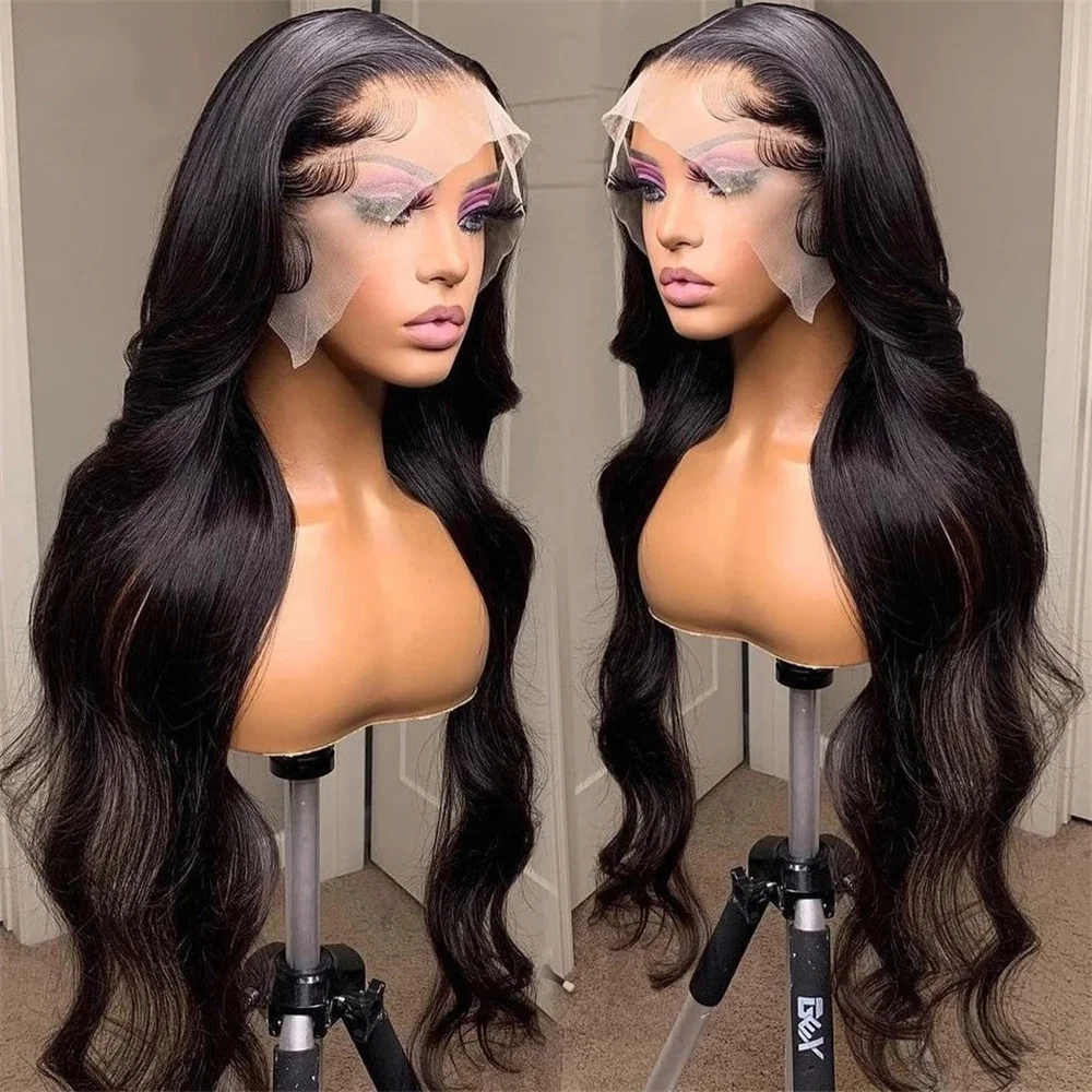 

100% brazilian 13x6 hd lace frontal human hair wig for women choice 40 inch lace front Boby wave cheap wigs on sale clearance