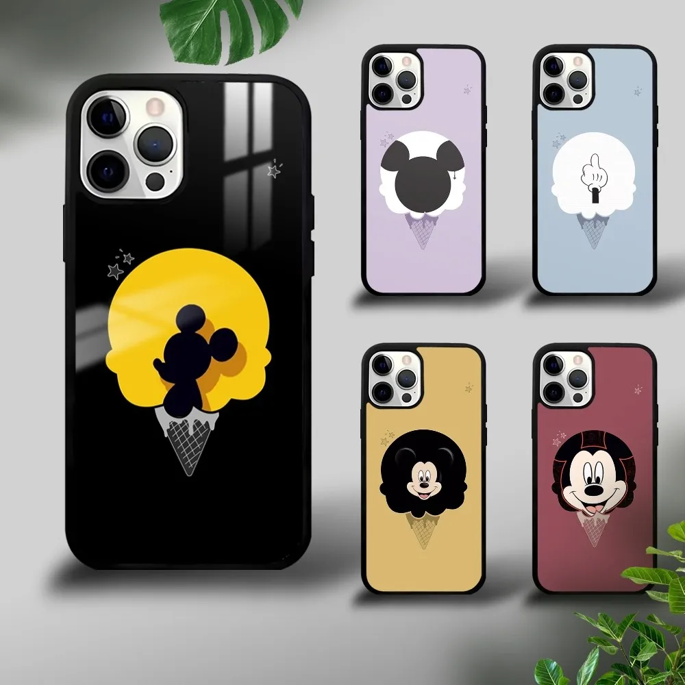 

Ice Cream Mickey Design Phone Case For iPhone 16 15 14 13 12 11 Pro Xs Max Mini Plus Celulares Hard Funda