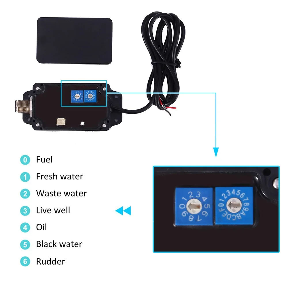 NMEA CX5001 NMEA 2000 محول متعدد الوظائف 0-190 أوم 240-33 أوم CX5001 NMEA2000 محول لقارب يخت البحرية الاستشعار 9-32 فولت