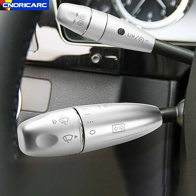 Car Accessories Wiper Shift Lever Cruise Covers Trim Frame Sticker For Mercedes Benz C/E Class W204 W212 Interior Decals