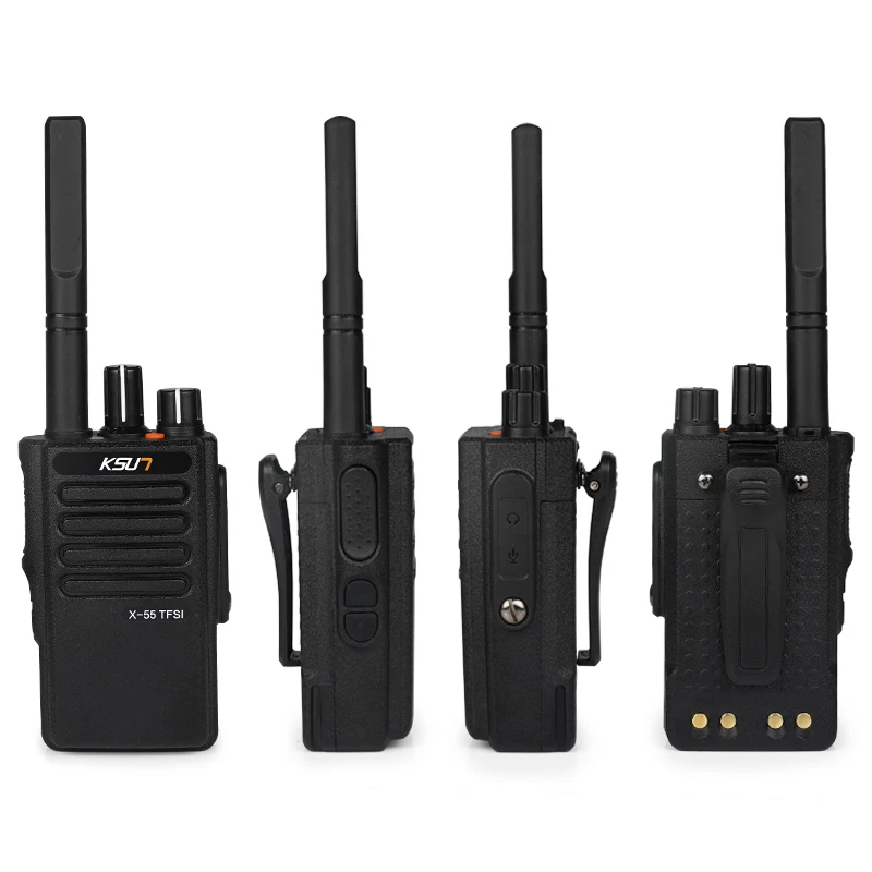 Imagem -03 - Mini Walkie Talkie Profissional da Longa Distância com Dispositivo de Comunicação da Antena Transceptor Rádio Recarregável em Dois Sentidos Ksun-x55