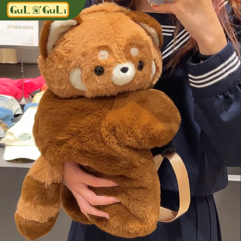 【Coulee】Guliguli リトルパンダ パパバッグ かわいいぬいぐるみ バックパックバッグ Lo メッセンジャーバッグ 女の子の誕生日プレゼント