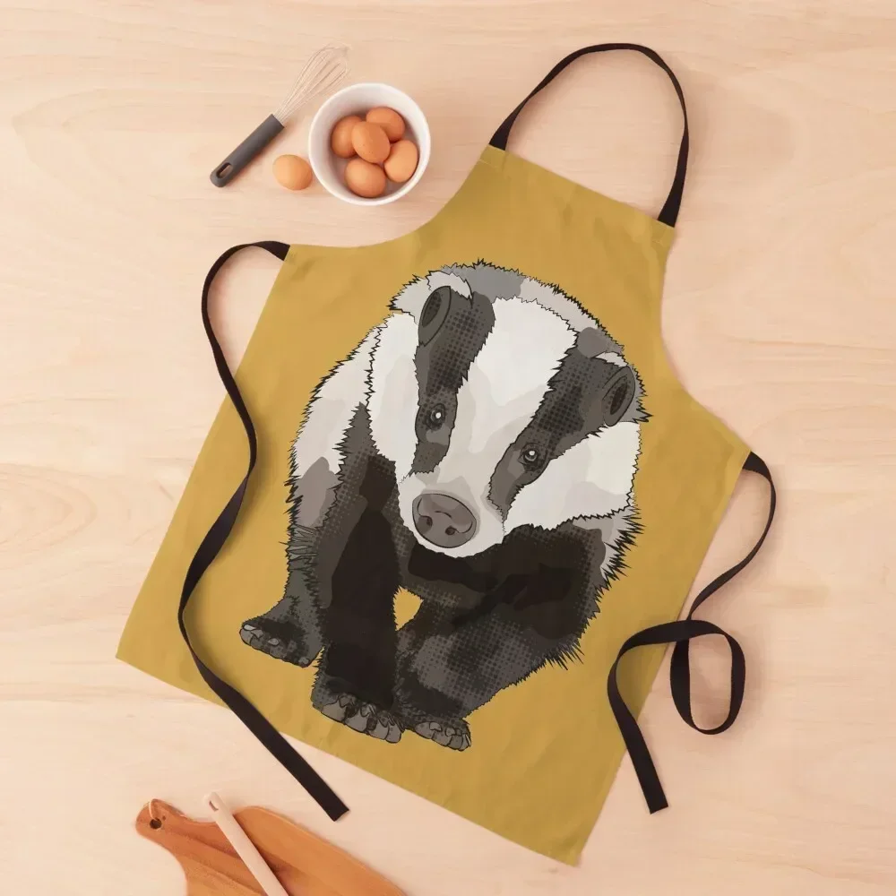 

Badger by www.BeeFoxTree.com Apron Sexy Cute Kitchen kitchen gadgets Hairdresser Apron