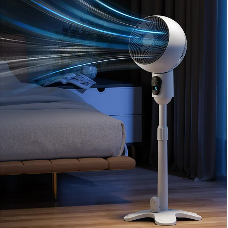 

Intelligent Remote Control Air Circulation Fan USB Rechargeable Silent Shaking Head Floor Fan Office Large Wind Electric Fans