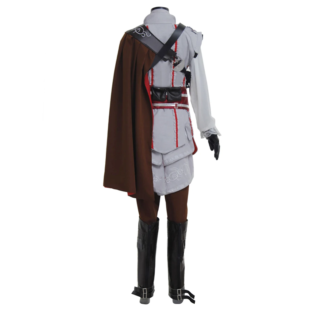 زي لعبة Ezio Auditore التأثيري للبالغين زي القتال فانتازيا بدلة الهالوين لحفلات الكرنفال النبيل ملابس المعركة التنكرية