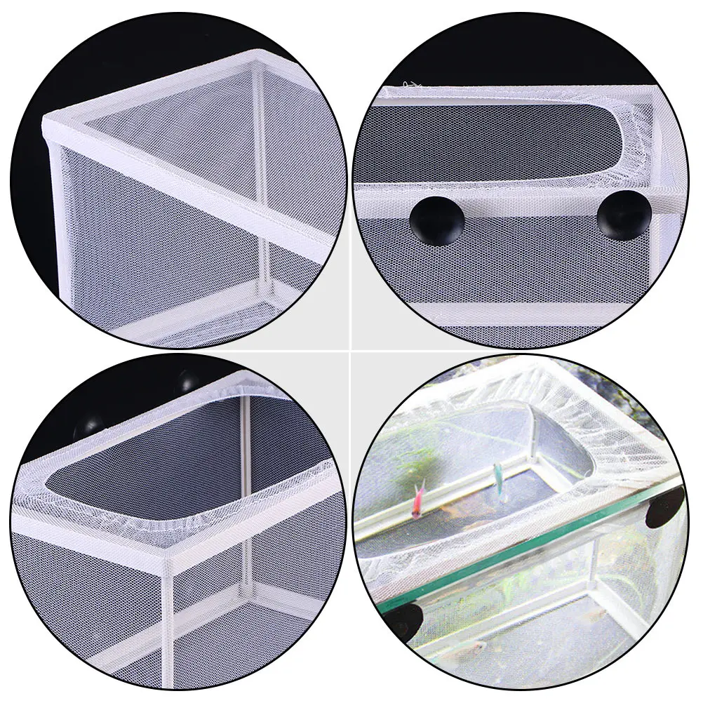 

Small Fish Box Net Mesh Incubator Tank Breeder Aquarium Hatchery Pond Separator Pet Hatchery Breeder Box Supplies