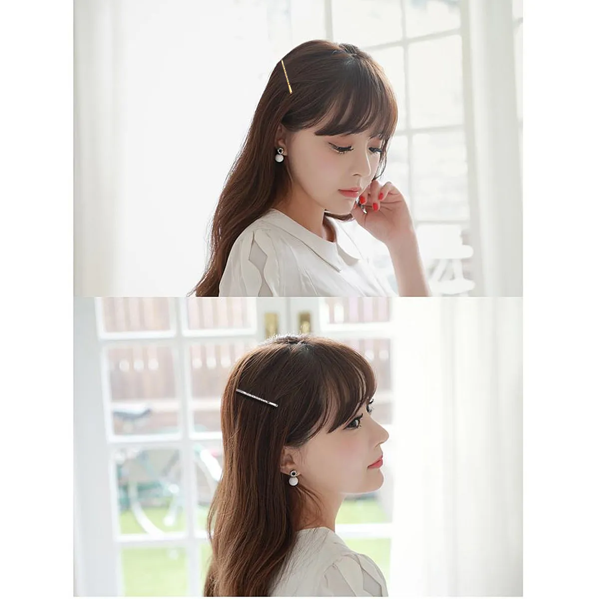 

72Pcs Metal Hair Clips Simple Design Easy Grip Hairpins for Women Girls Fashion Barrettes Wedding Party Accessory