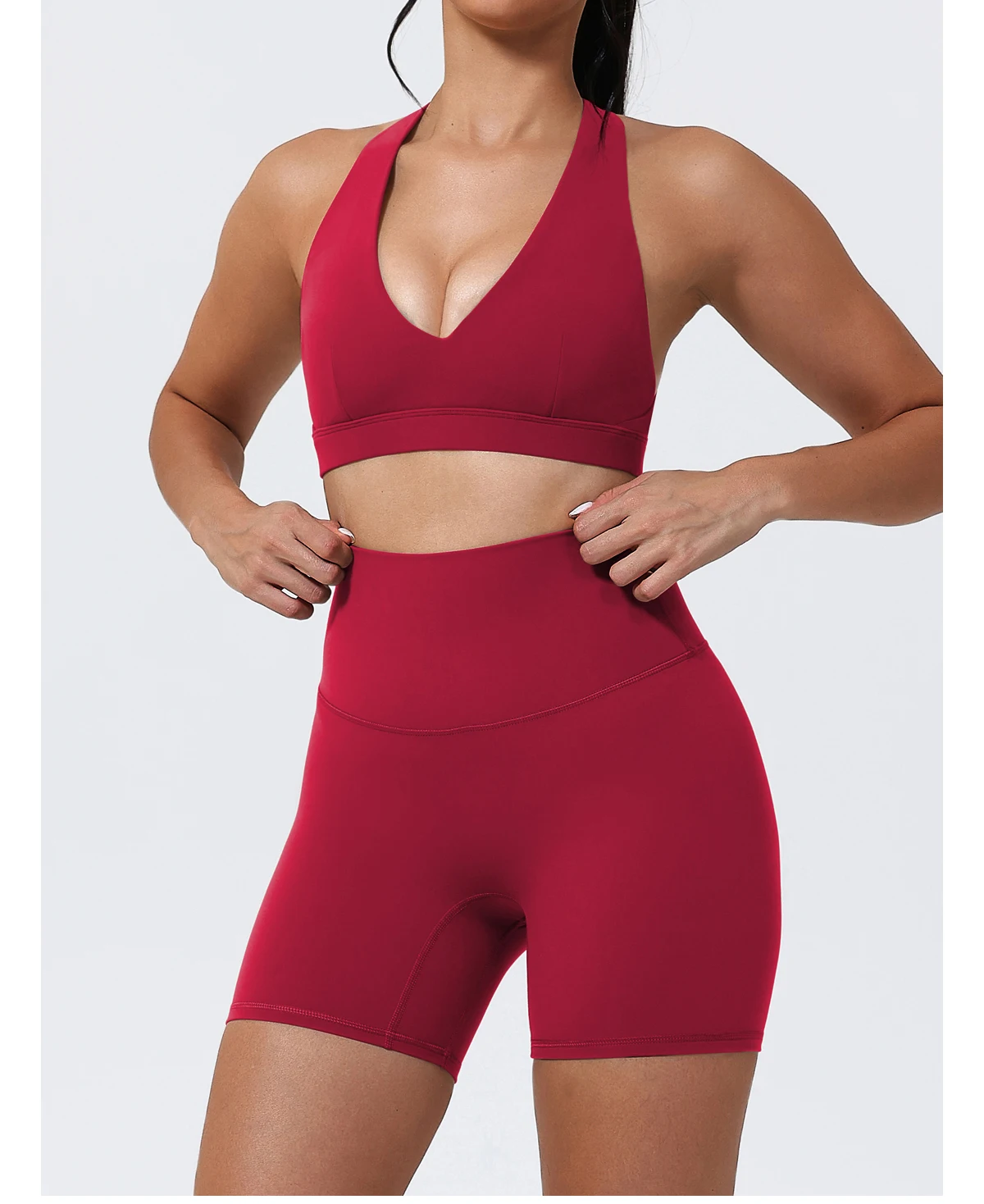 Hearuisavy Sommer-Sport-BH für Damen, Pilates, Yoga, Gymnastikunterwäsche, Laufen, stoßfest, atmungsaktiv, schnell trocknend, Fitness-Top für Mädchen – Detail 14