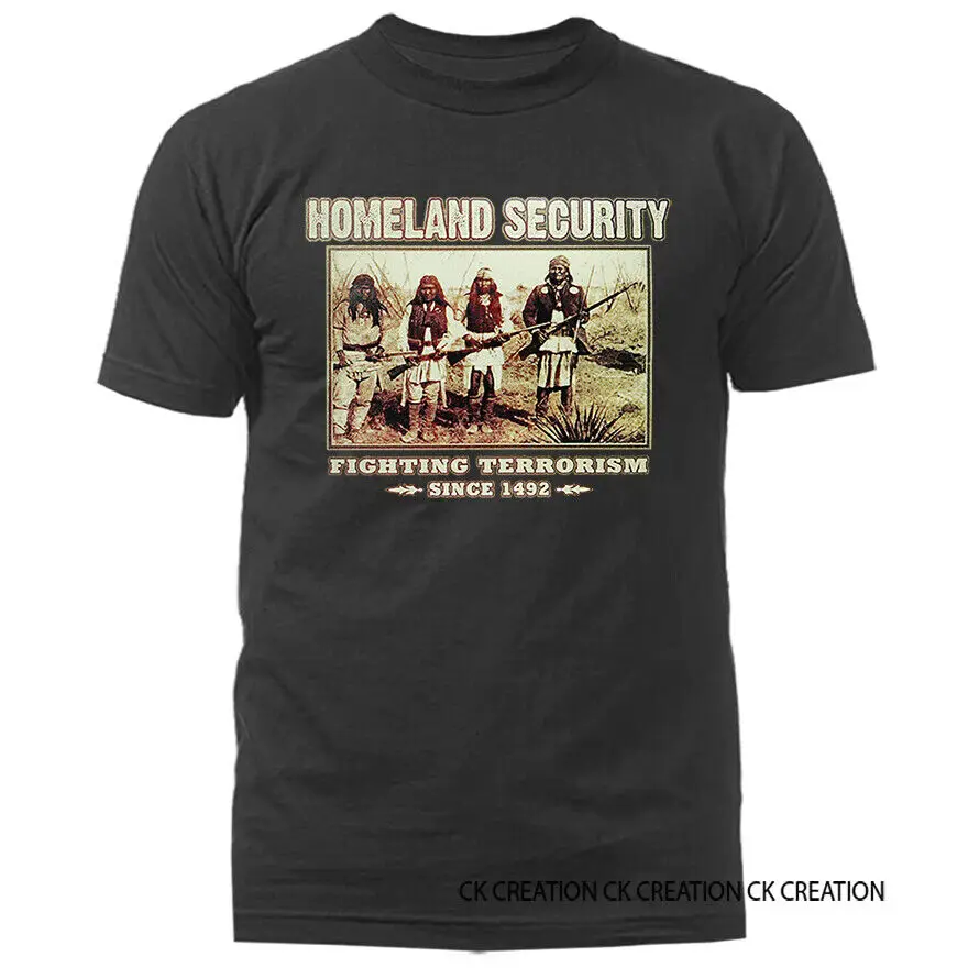 Fighting Terrorism Since 1492 2nd Amendment Gun T-shirt Unisex T-shirts For Man Woman Short Summer Tees Luxury Brand