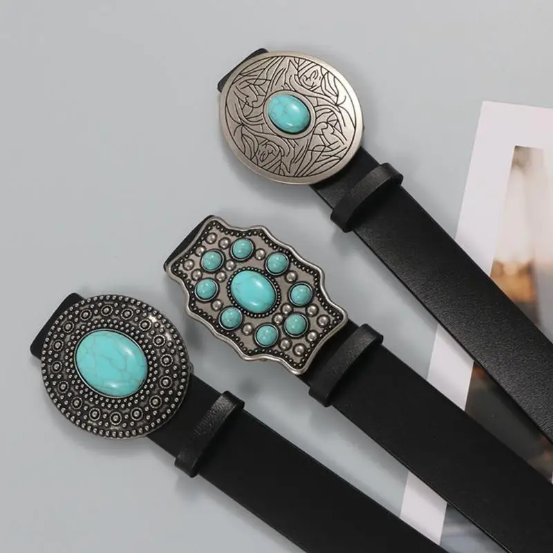 39BD Adjustable Pin Buckle Waist Belt Universal Waist Belt for Women Jeans Skirt Coat