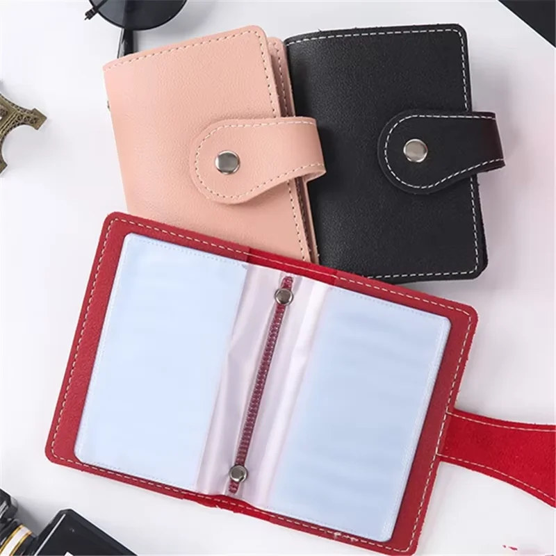 1 Stück Leder-Kartenetui mit 26 Fächern für Damen und Herren, RFID-Blockierung, Geldbörse, Tasche – Detail 5