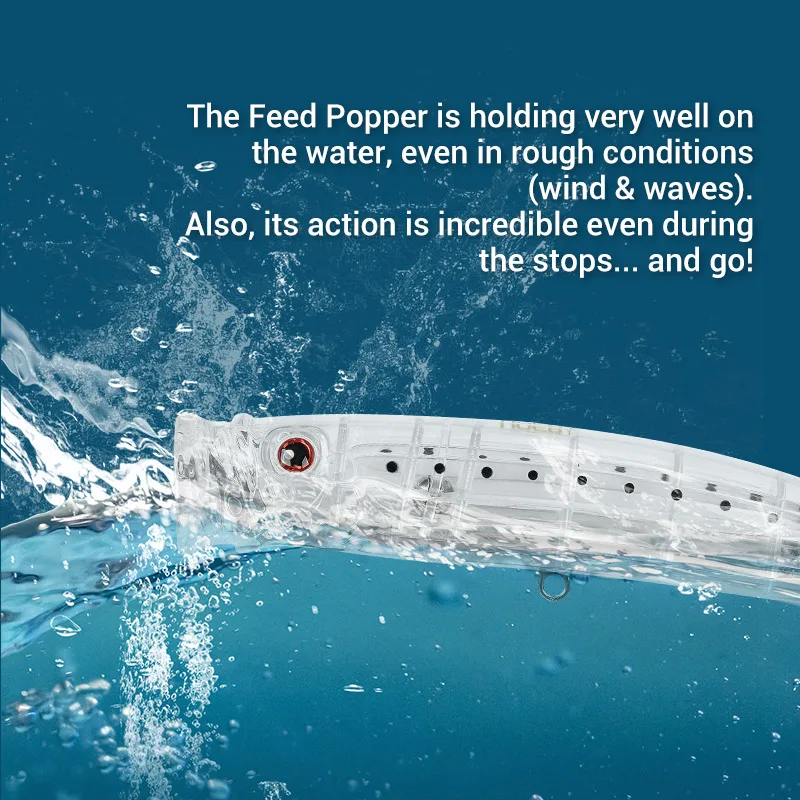 Noeby Feed Popper – Señuelo de superficie para atún y amberjack - imagen 3