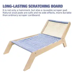 Cat Beach Chair Summer All Seasons Elevated Cat Bed With Sisal Scratcher For Cat Comfort Sleeping Nest House