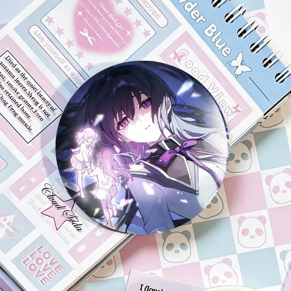 H-Homura A-Akemi Puella Magi Badges 25 32 44 58 75 mm Round Fans Collect Friends Gifts Brooch Souvenir