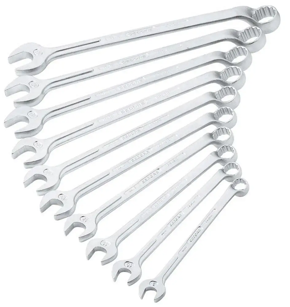 6-22MM Set Combined Key W/10 Pieces Vanadium Chrome GEDORE