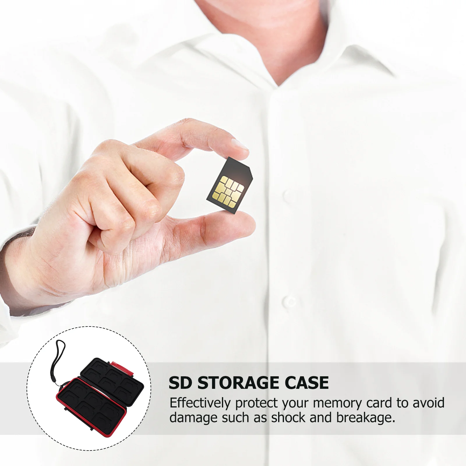

1Pcs Portable Memory Storage Case Waterproof Drop Resistant Mini Holder Data Storage Box Waterproof Case for