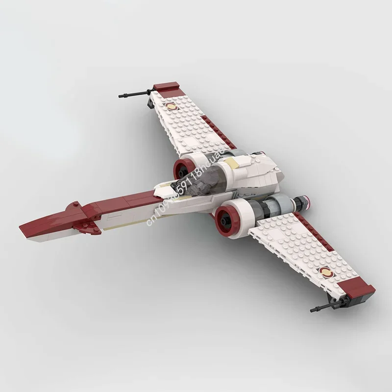 Star Battle Attack Shuttle A-Wing Republic Gunship Starfighter Model Moc Building Blocks Creative Assembly Toy Christmas Gifts - view 5