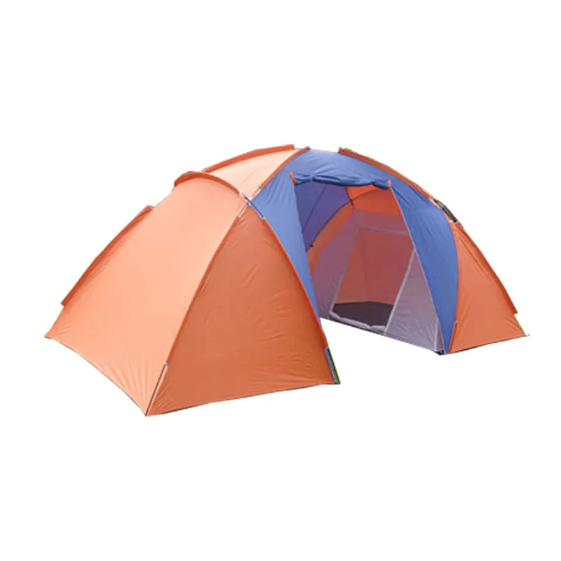 

Outdoor camping tent 4~ 6 people camping double-layer tent rain and sun protection