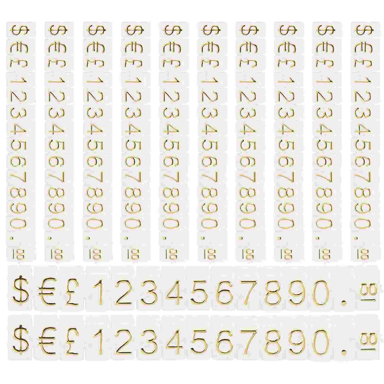 20 Pcs Price Tag Label Tags for Jewelry Pricing Stand Display Stands Cube Blocks Adjustable