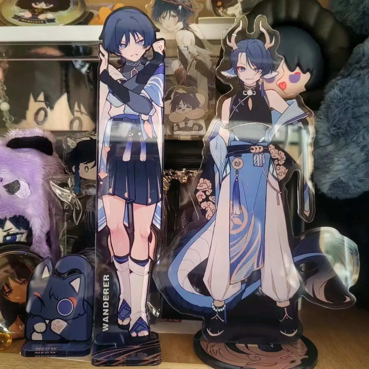 Scaramouche Stojak akrylowy Wanderer Figurka Wyświetlacz Anime Towary Kolekcja Dekoracja biurka Ozdoba Accesorios Zabawka Model Prezent — zdjęcie 3