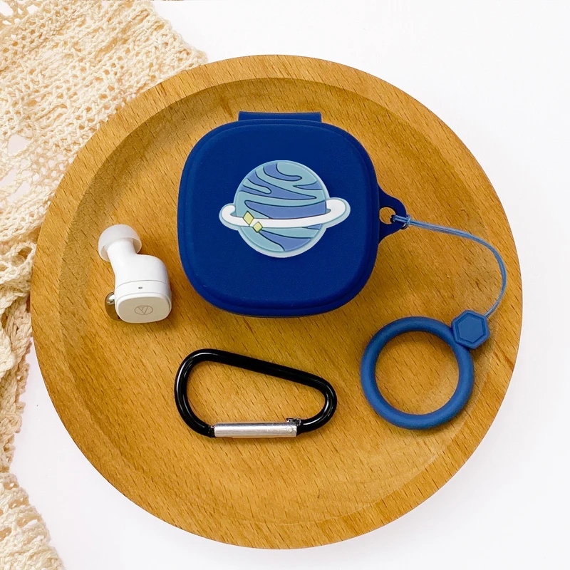 Cartoon Case For ATH-SQ1TW WH Case Silicone Ring Anti-drop Protect Bluetooth Earphone Case box Accessories