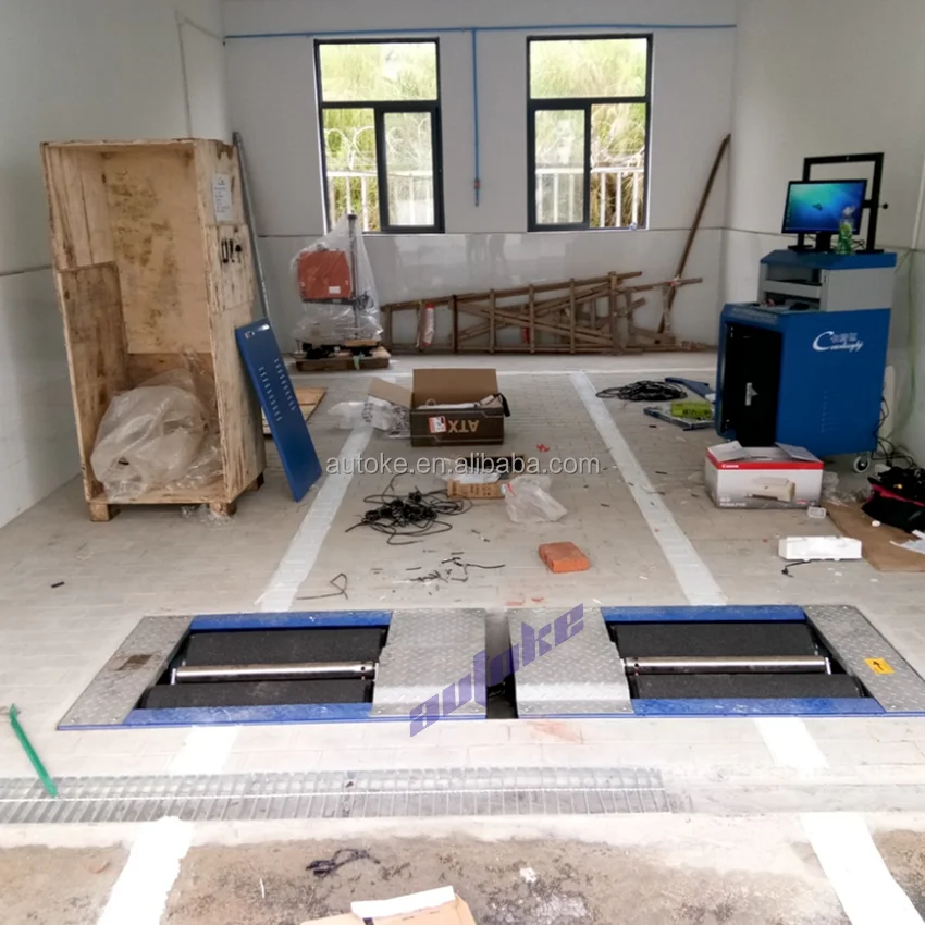 3-in-1 Automatic Vehicle Test Line Roller Axle(Wheel)Load Brake Tester Sides Tester