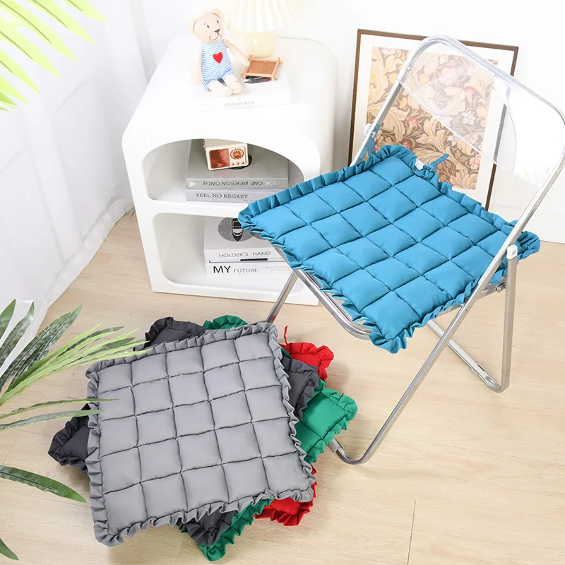 

Современная простая однотонная квадратная подушка для дома, ресторана, офисного кресла, уличный коврик, всесезонный, износостойкий