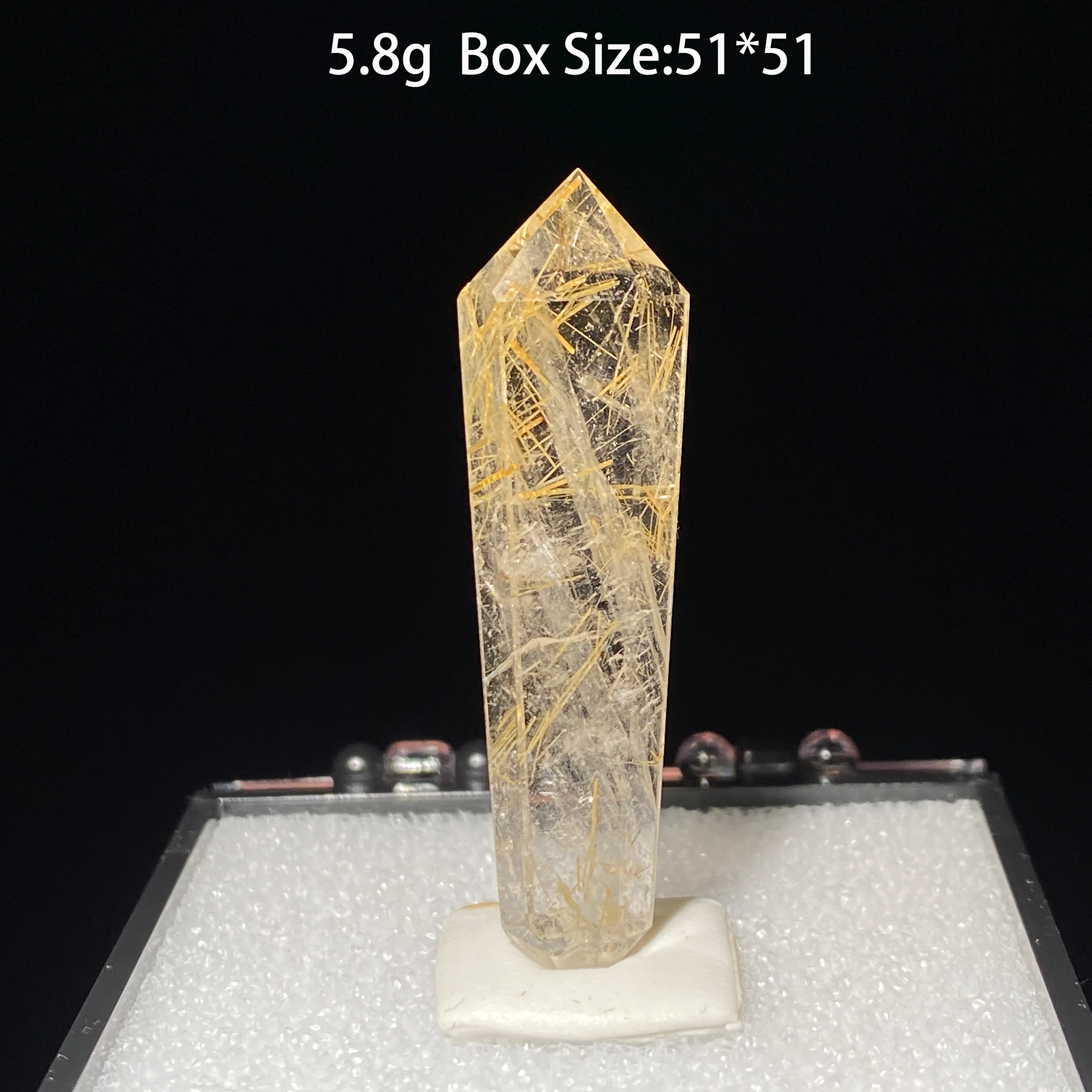 Natural Stone Golden Quartz Rutilated Crystal Tower Polished Wand Point Home Decor Obelisk Healing Gift Reiki