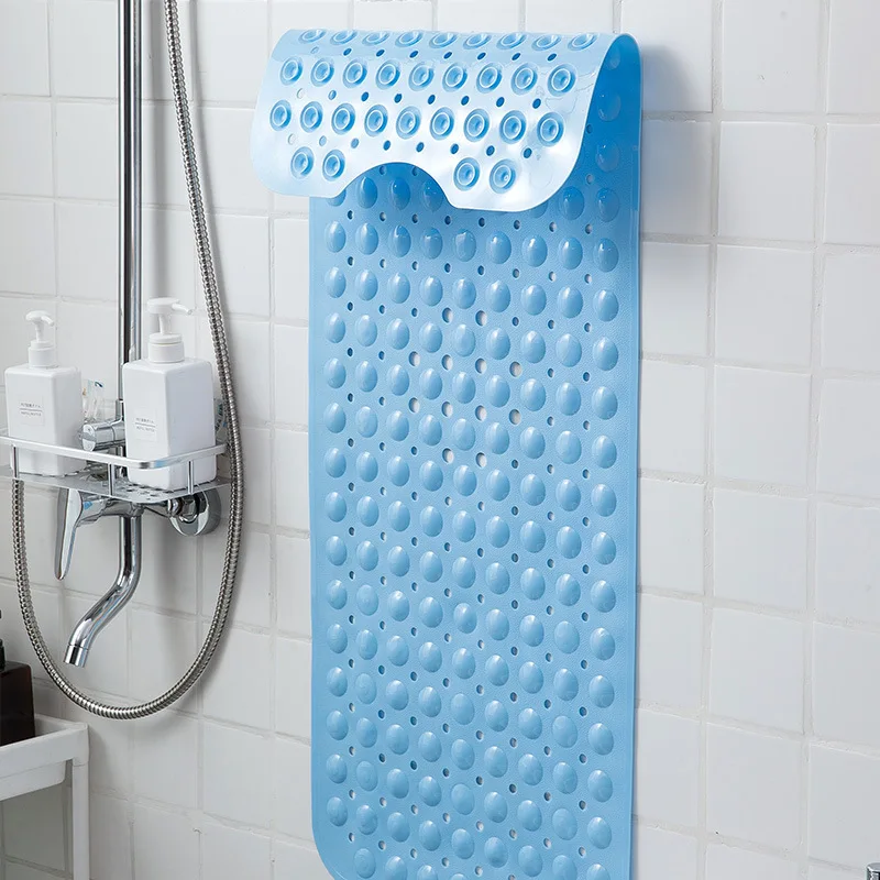 40x100cm Bathtub Mats Anti-Skid Color Shower Mat With Sucker Non-Slip Bath Mat Soft Massage Pad Kid\'s Elder Bathroom Carpet Rug