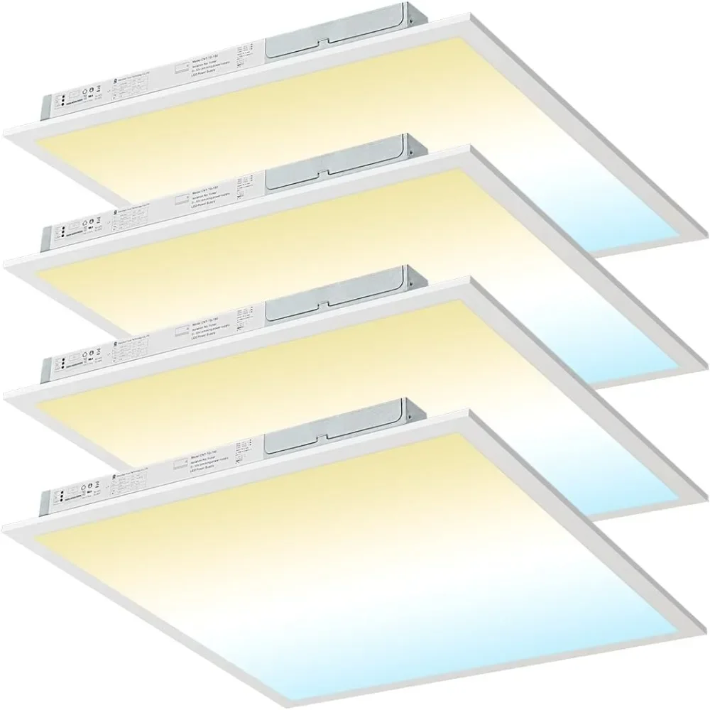 

2x2 LED Flat Panel Light, Adjustable,5000K/4000K/3500K Selectable, 5500LM 0-10V Dimmable Drop Ceiling Lights,100-277V ETL-Listed