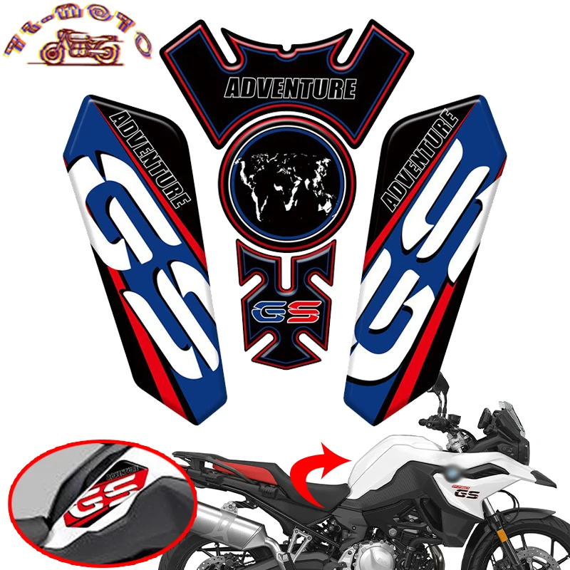 

Motorcycle Accessories Exterior Decoration Fuel Tank Anti-slip Oil Side Knee Sticker For BMW F750GS F850GS Adventure 2019 2020