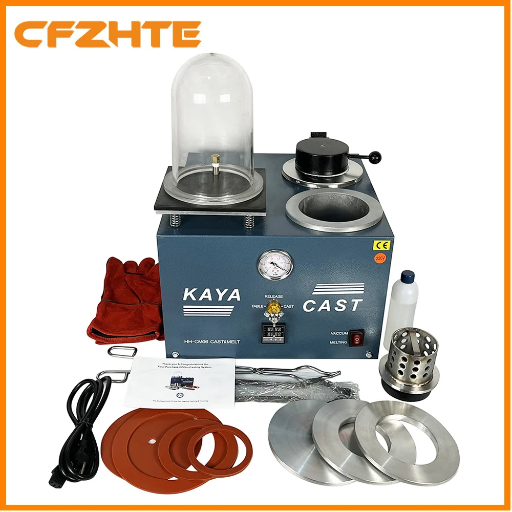 2L Jewelry Vacuum Casting Machine, Vacuum Investing&Casting Machine, Jewelry Lost Wax Cast Combination
