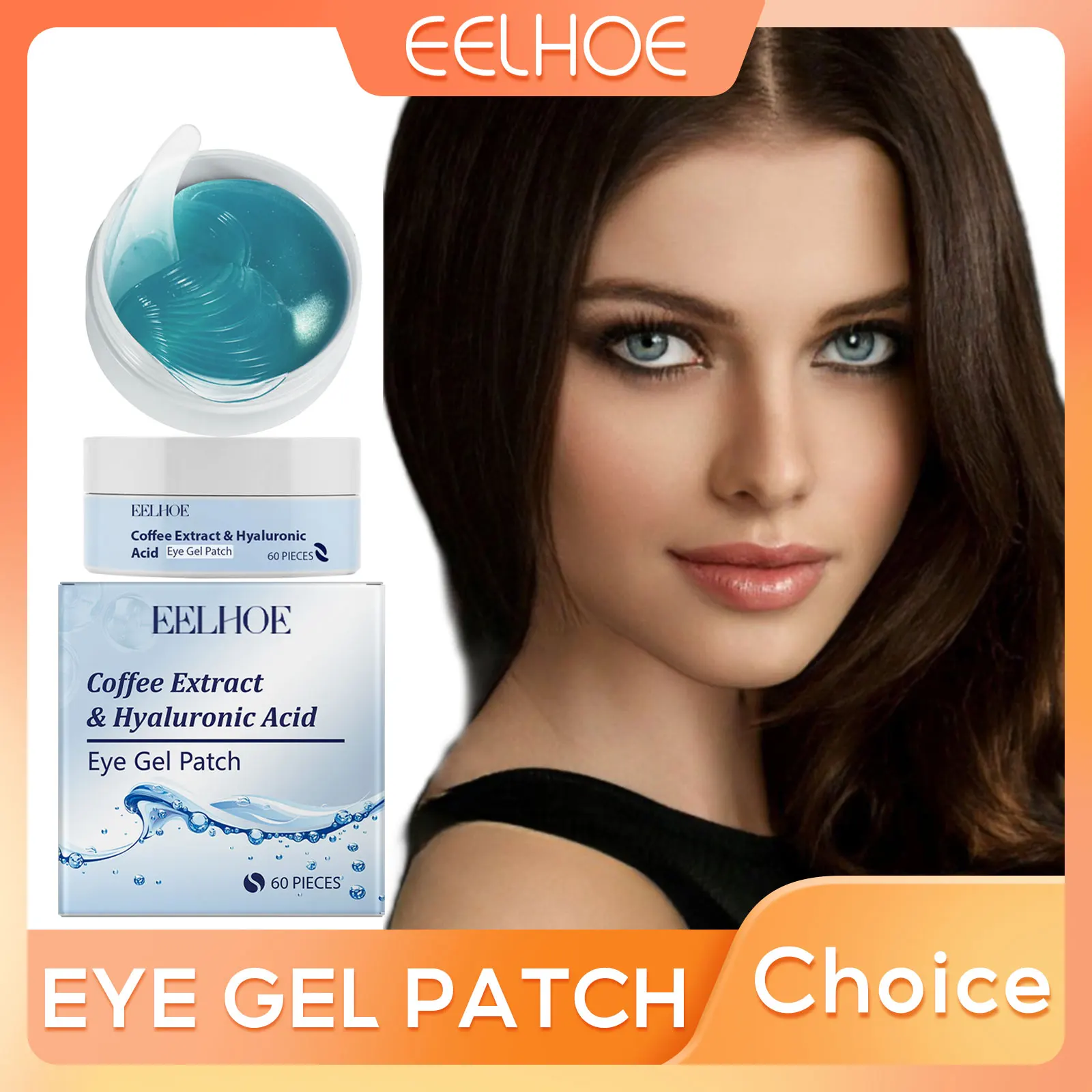 

Under Eye Gel Patches Coffee Extraction Puffy Eyes Treatments Remove Eye Bags Hydration Anti-Wrinkle Hyaluronic Acid Gel Mask