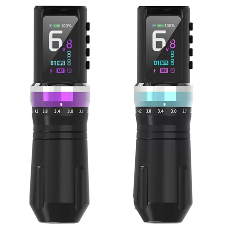 

Беспроводная тату-машинка с ходом 2,3-4,5 мм, светодиодный большой сенсорный экран, аккумулятор 2200 мАч, подходит для перманентного боди-арта